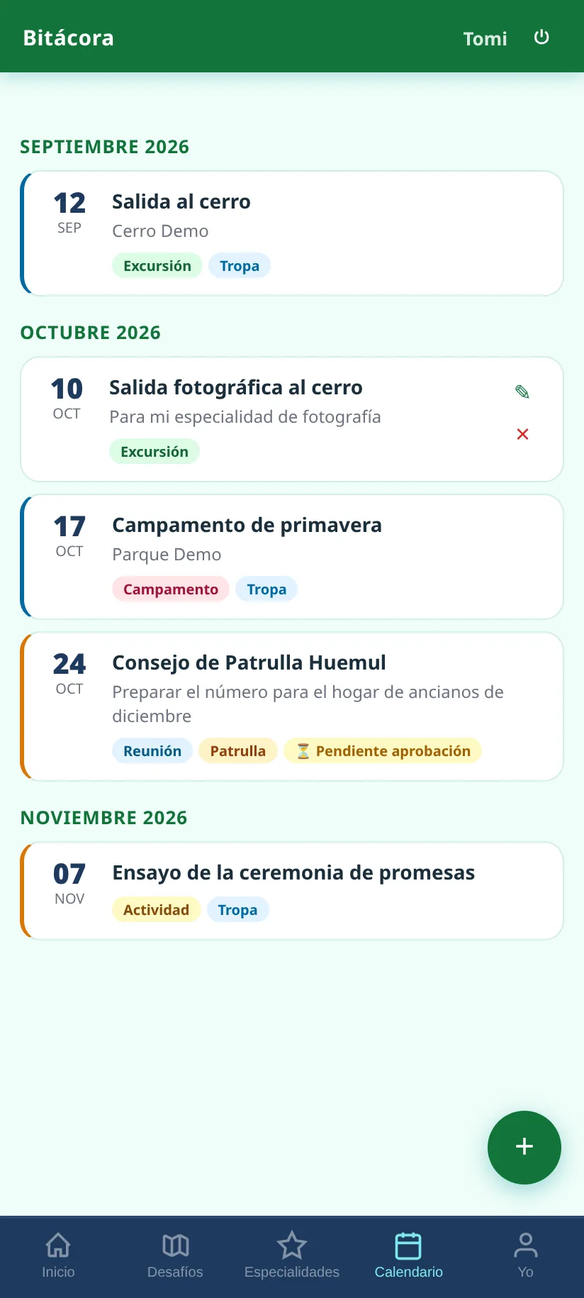 Calendario